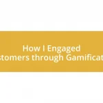 How I Engaged Customers through Gamification